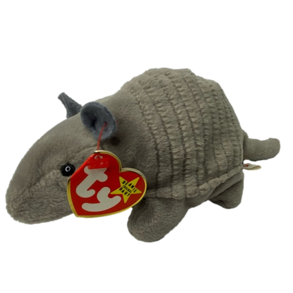 TY Beanie Babies Tank the Armadillo Beanie Baby vintage 1990s - rare tag error